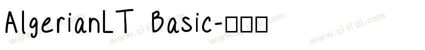 AlgerianLT Basic字体转换